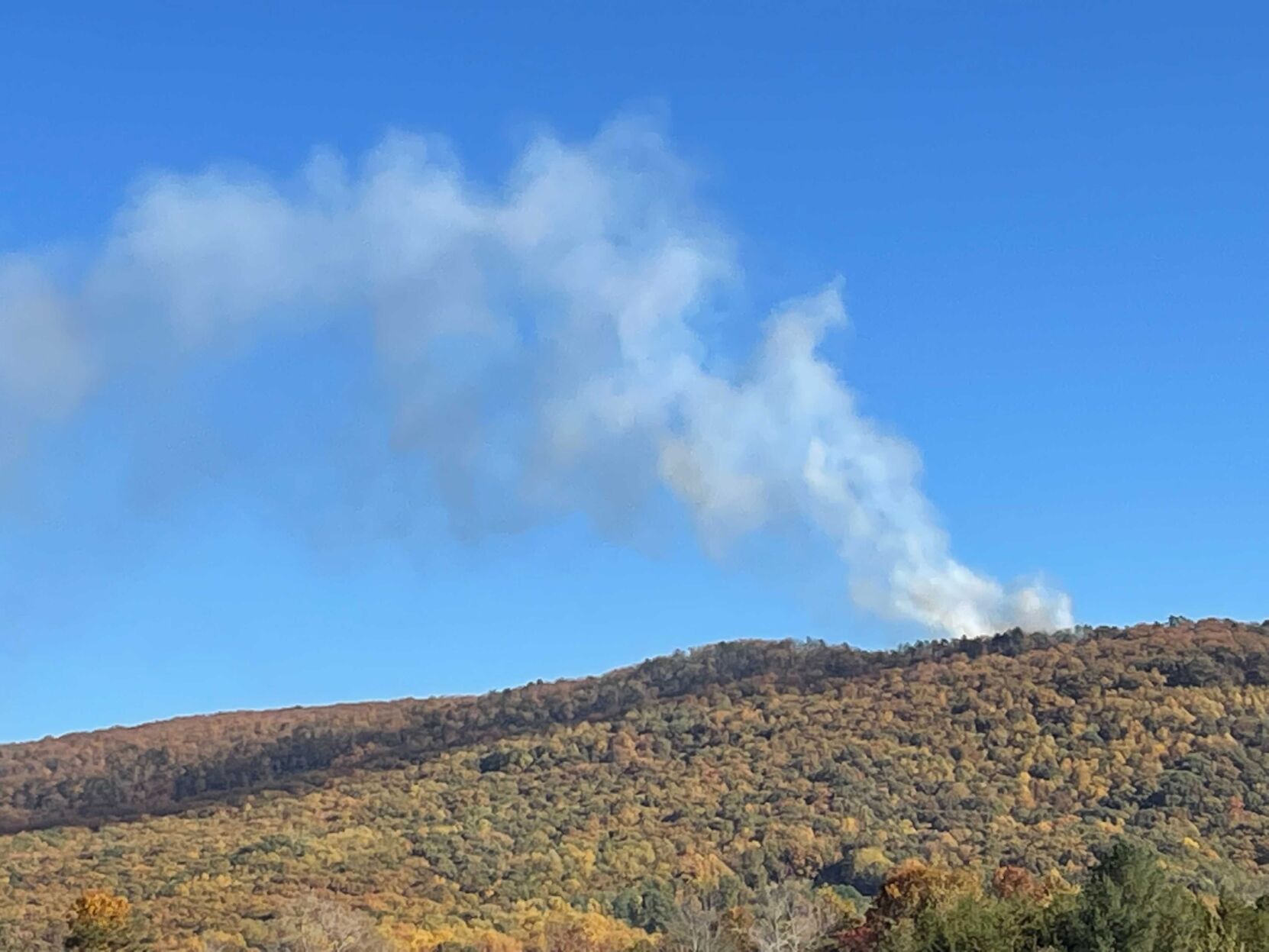 Sauratown Mountain fire